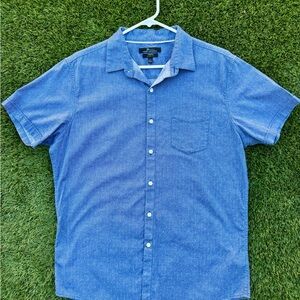 Marc Anthony Blue Casual Button Down Shirt